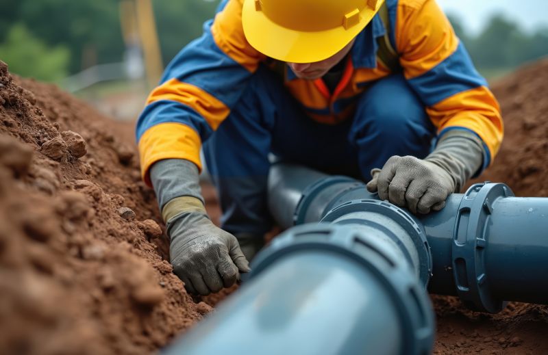 Broken Pipe Repair detail
